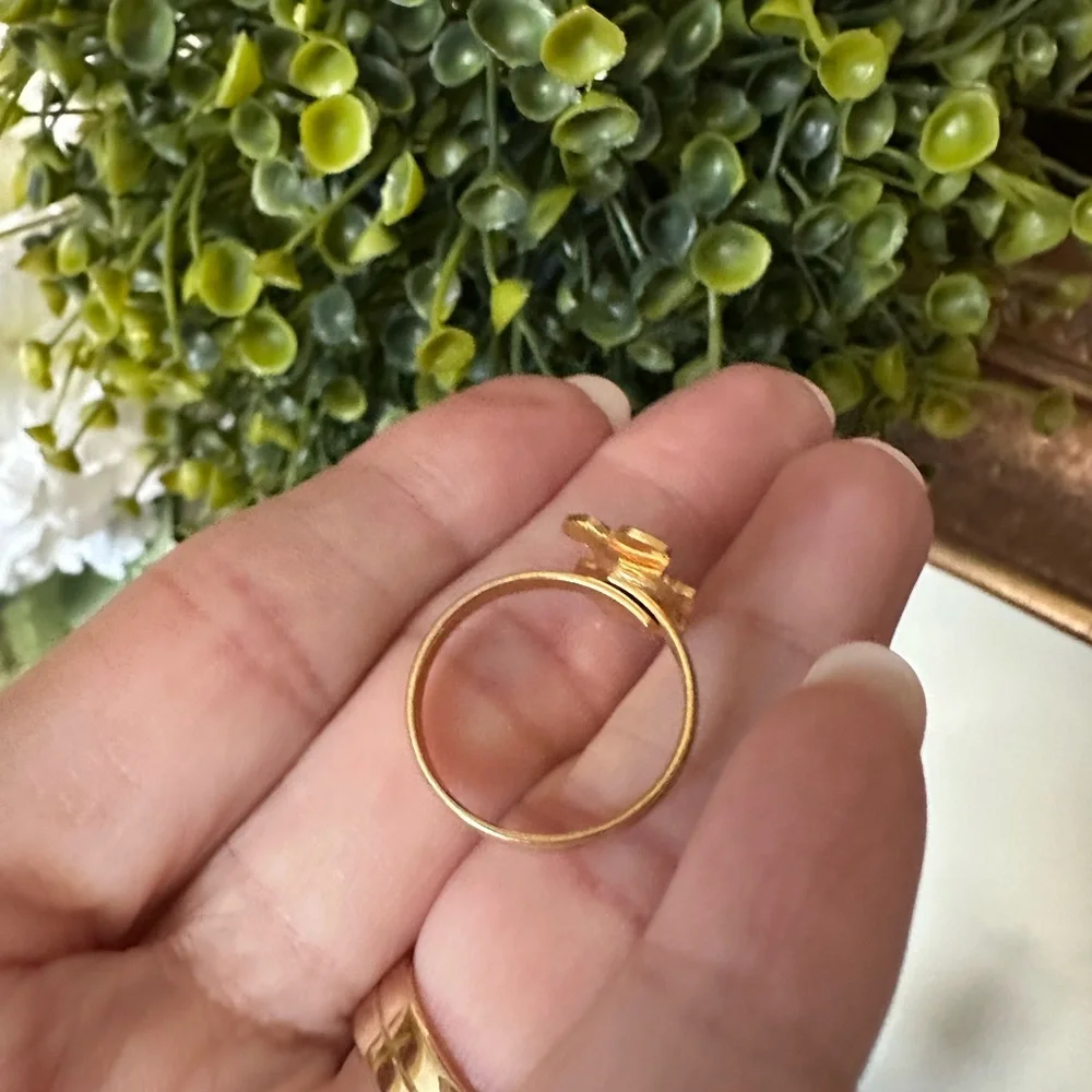 vintage AGC 1980s Strawberry Shortcake enamel metal ring‎